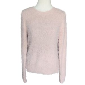 A New Day Pale pink fuzzy sweater Women's size medium